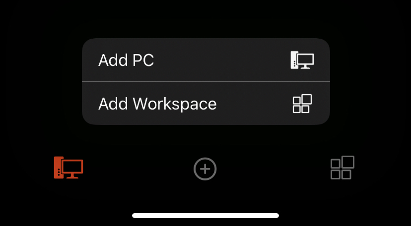 Microsoft Remote Desktop Add PC Option