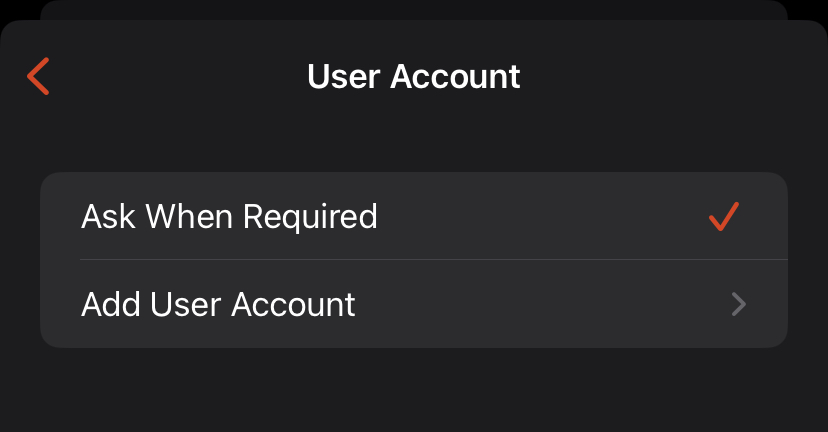 Microsoft Remote Desktop - Add User Account