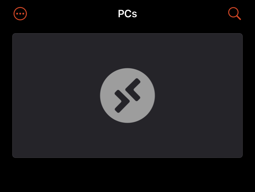 Microsoft Remote Desktop - Server Information Screen